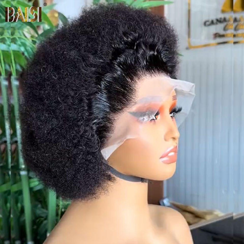 PARRUCCA Afro BCP FRONTALE IN PIZZO BAISI 13x4 in capelli umani al 100%.