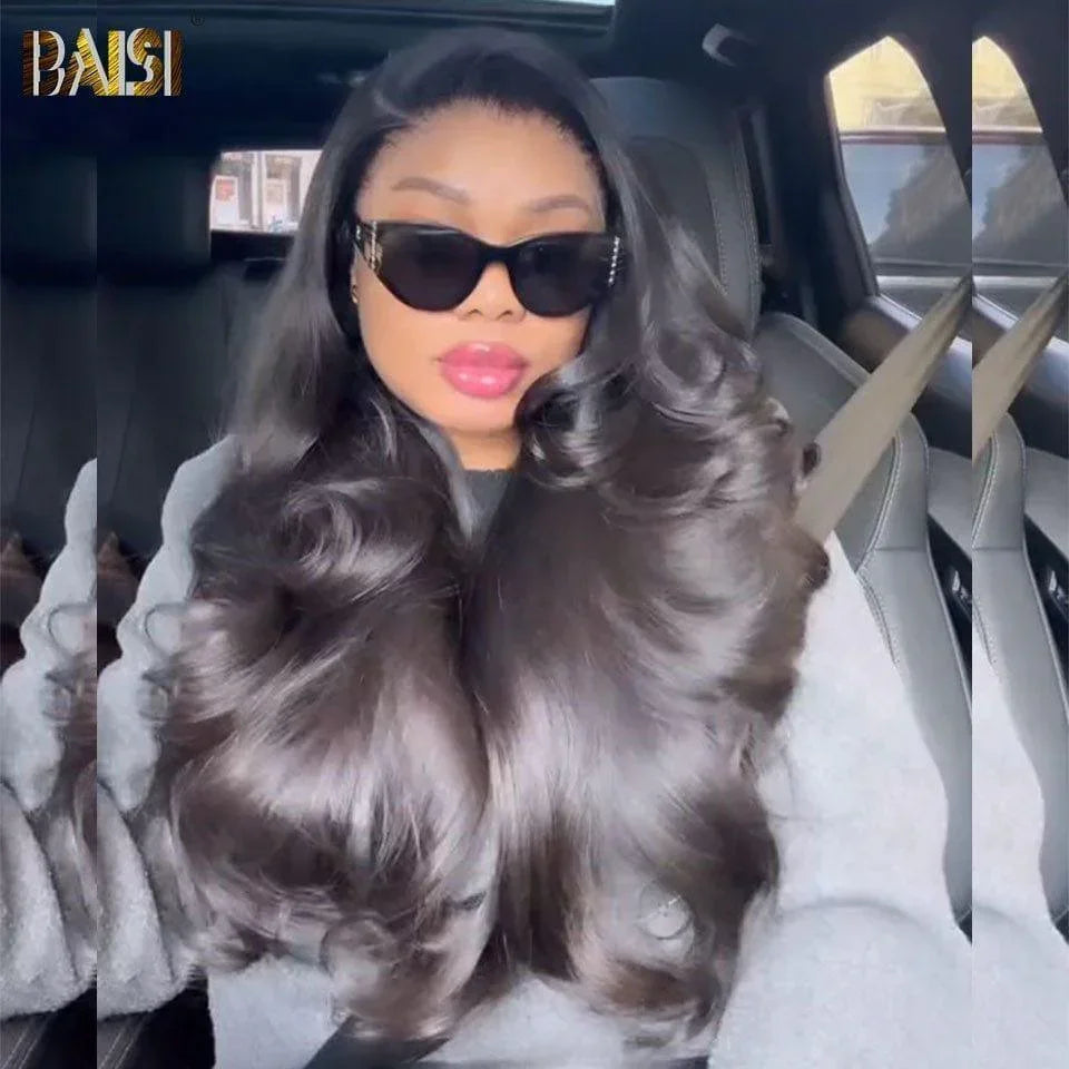 BAISI Frontal 13x6 Peruca Body Wave 24 Polegadas Em Promoção com CÓDIGO em 100% Cabelo Cru D 238€