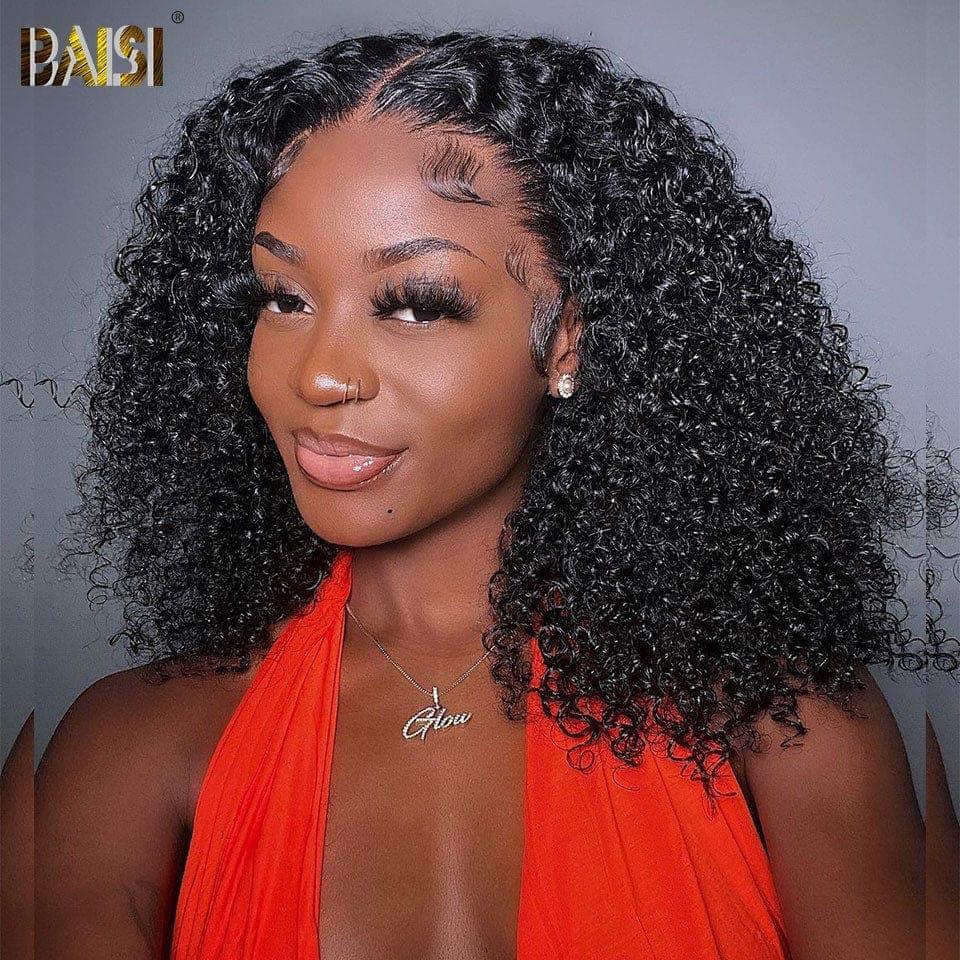 BAISI 13X4 Perruques de Luxe Curly A1 Fabriquées par les cheveux double drawn mèches vièges volume 250% densité  plus de 20 ans d' utilisations