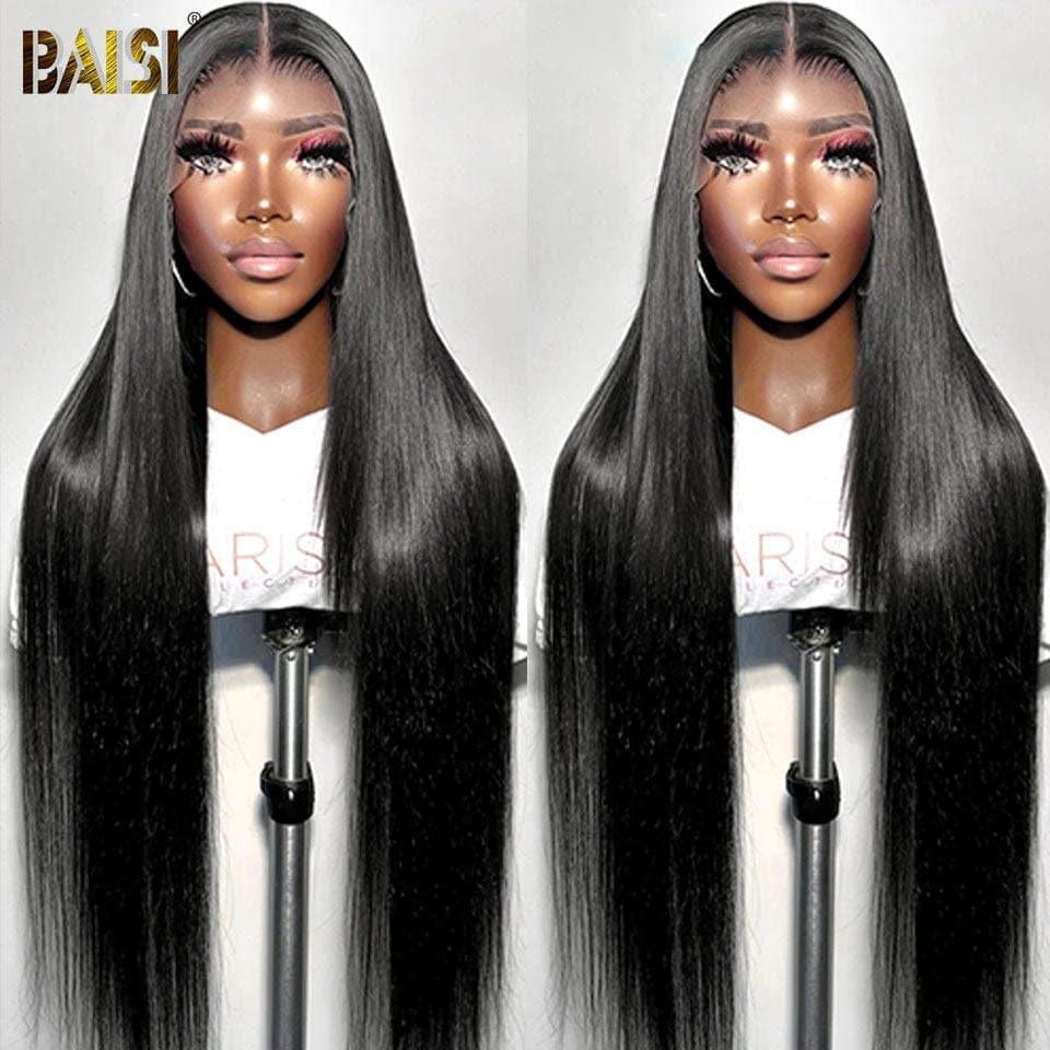 BAISI Lot De 8 Perruques Hyper Longue Lisse Avant 1300€ , Aujourd'hui 880€ En 100% Cheveux Humains 12A
