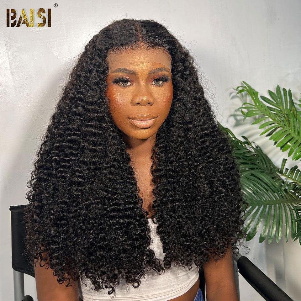 BAISI 13X6 Parrucche di Lusso Alta Qualità Ricce A2 Realizzate con capelli double drawn