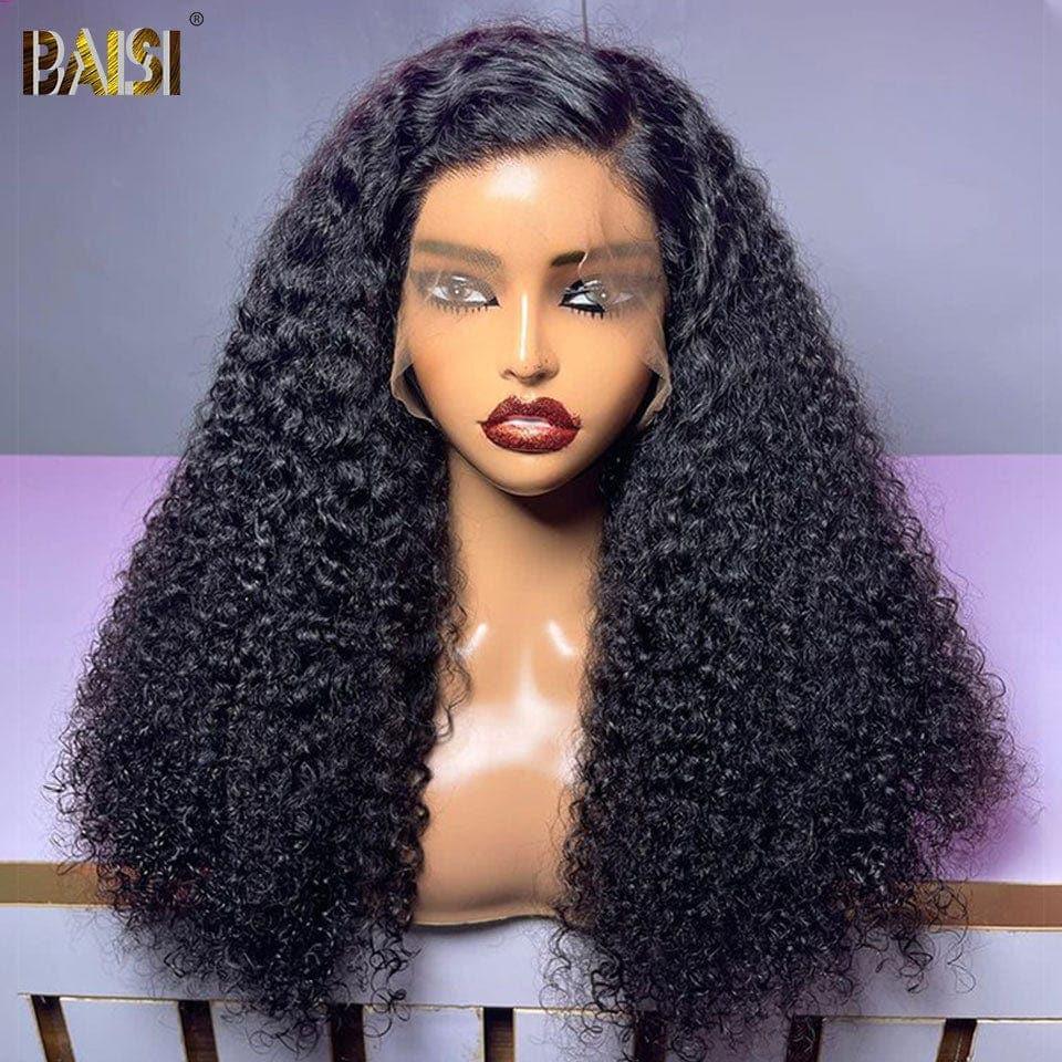 BAISI 13X6 Parrucche di Lusso Alta Qualità Ricce A2 Realizzate con capelli double drawn