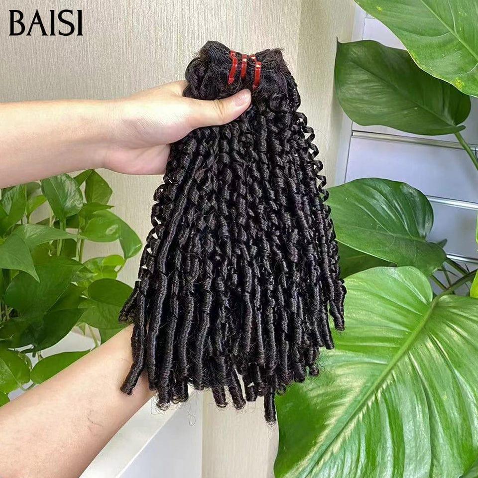 BAISI 15A Grade 3 Boules de Tissages Cheveux Vierges 100% Vietename Hair Double Drawn Fumi Hair QQ curly