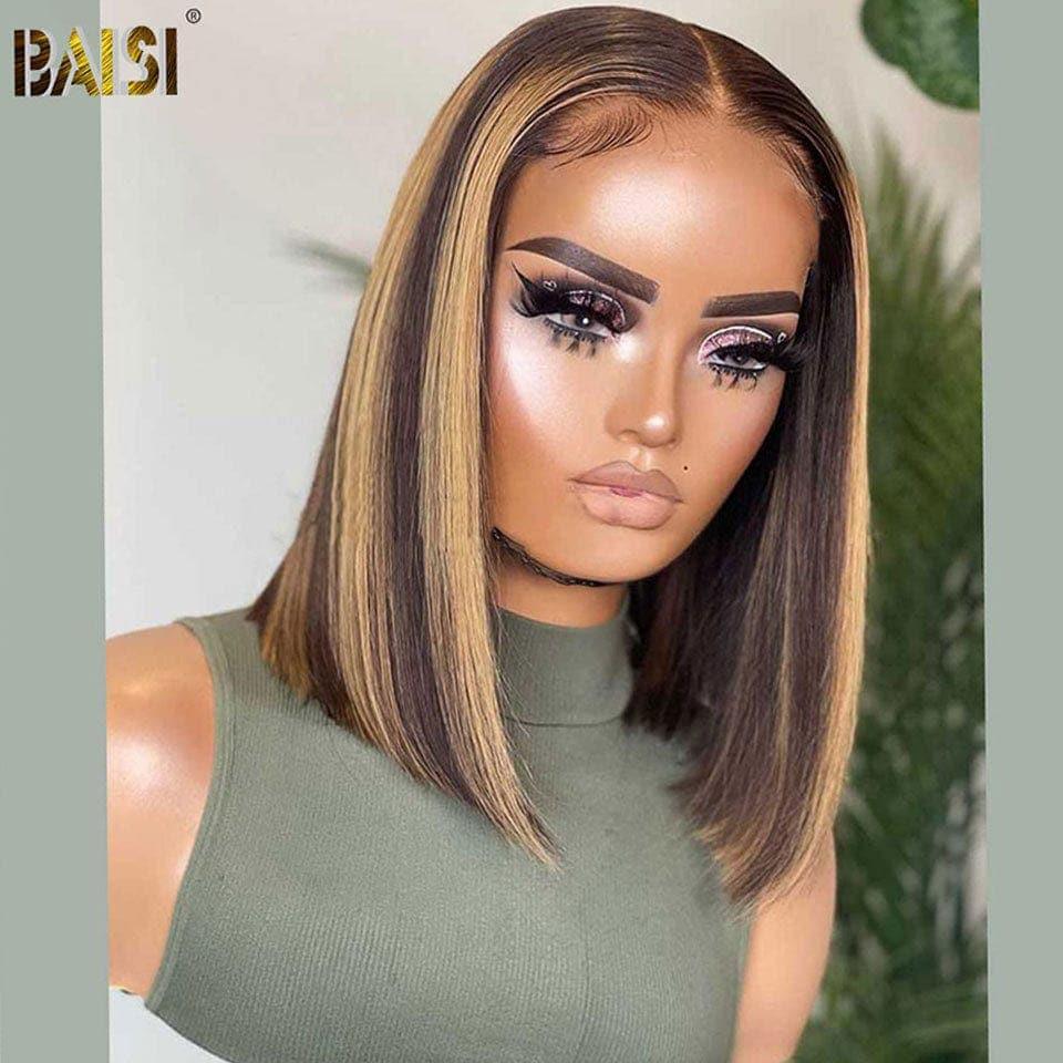 BAISI BLACK FRIDAY 1 bob liso closure lace 4X4 8 polegadas 72€ ou 2 perucas bob 190€ sem cola, fácil de usar em 100% cabelo humano verdadeiro, lace já cortado