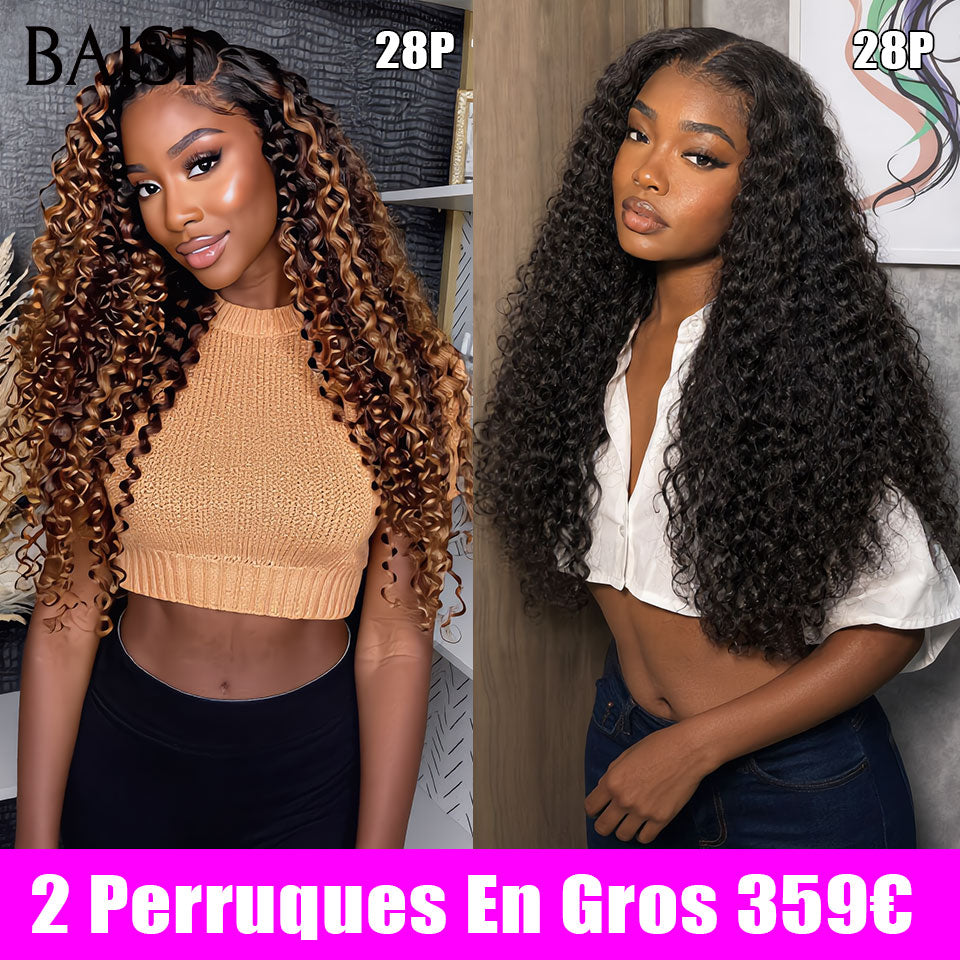 BAISI 2 perruques en gros 359€ ( longues+volumieux ) ou 3 perruques en live 129€ curly wave pixie et 5x5 lace egg wave et Sans Colle pixie ou PROMO Moitié Prix 49€ Perruque T Part Lace Pixie En Couleur Marron 4# en 100% Cheveux Humains MP50