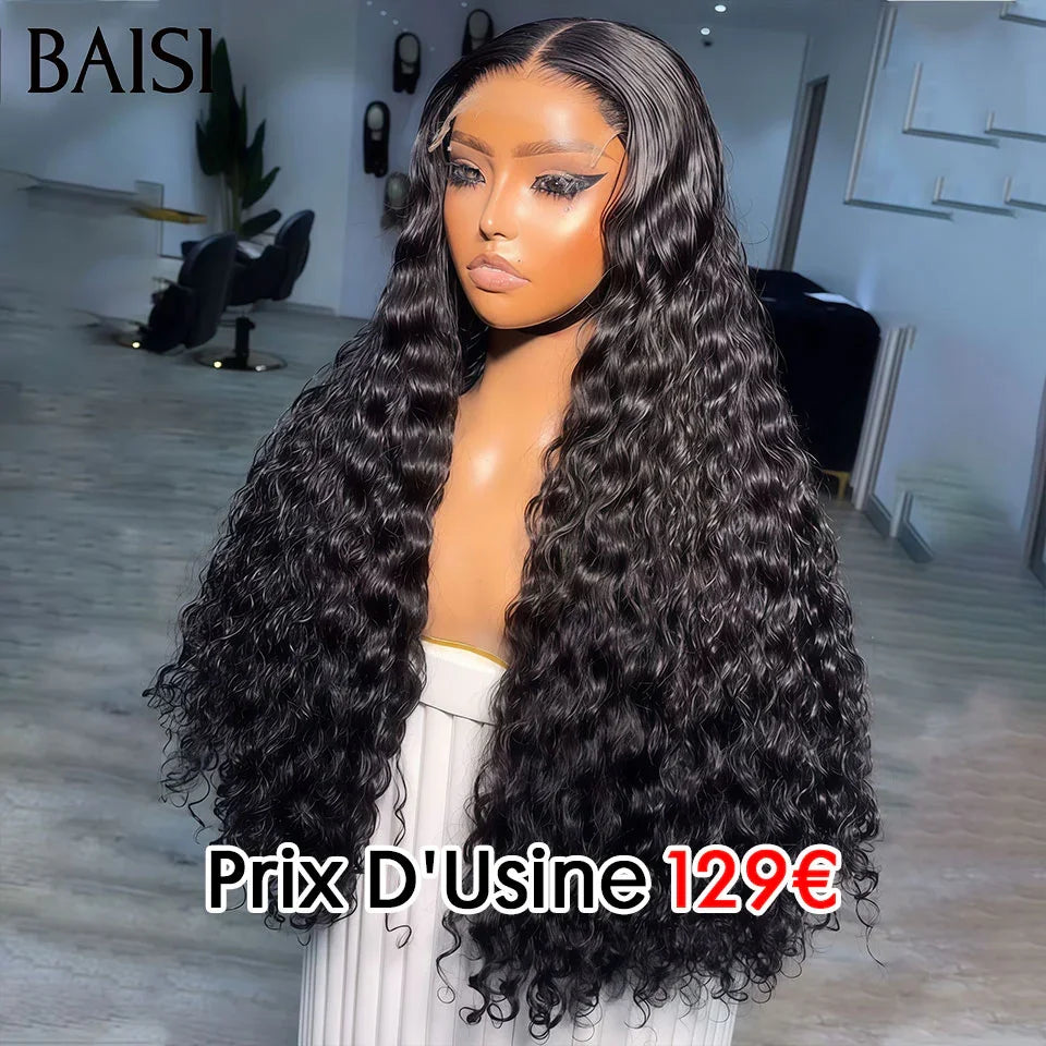 BAISI Acquista almeno 2 parrucche al prezzo di fabbrica fornitore 13X4 lace frontal parrucca onde ricce 24 Pollici 129€ o in Francia IVA 0€ arrivo 48H T PART LACE PARRUCCA Afro Riccia CON LA RIGA DI LATO