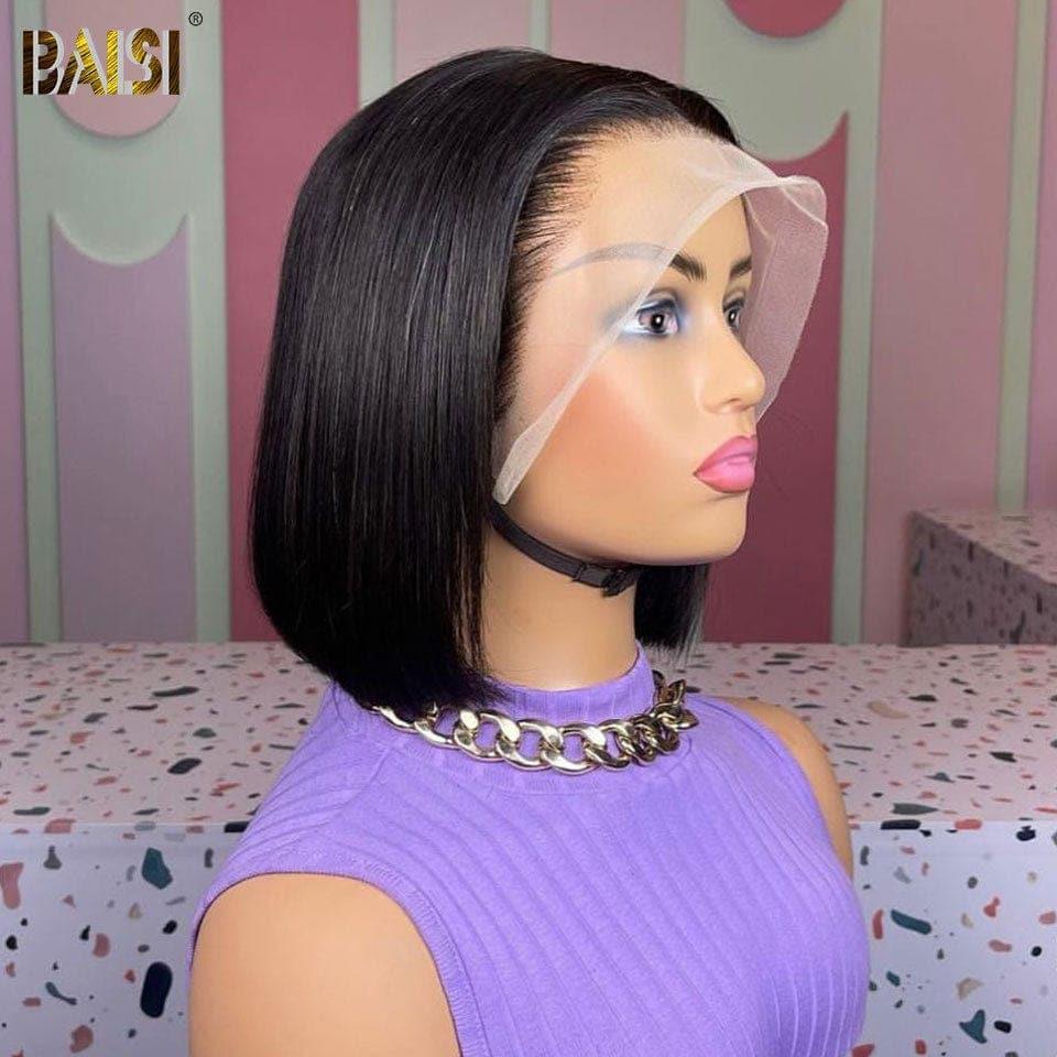 BAISI 13x4 lace frontal liscio 10 pollici 68€ o 2 parrucche Lace Frontal 8 pollici in 100% capelli umani veri