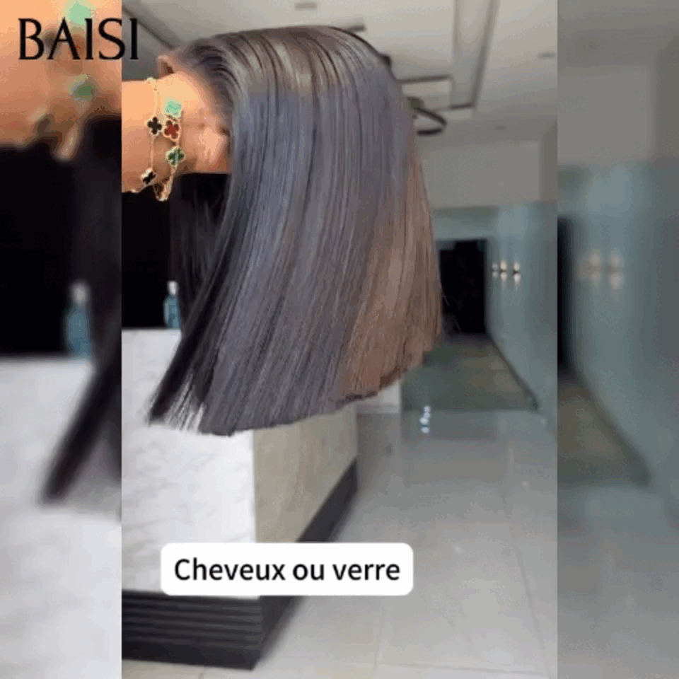 BAISI Parrucca Afro riccia ondulata con frangia 12 pollici colore marrone 4# o 13X4 lace di lusso 10 pollici 109€ In 100% veri capelli umani Codice: BS120