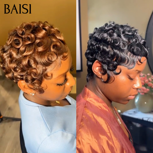 BAISI Perruque Chioma Noir 45€ ou Chioma Marron 55€ 6Pouces Qualité Impeccable Très Populaires en 100% cheveux humains