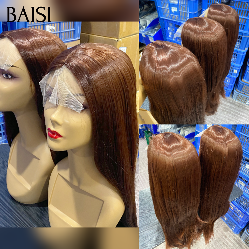 BAISI Promotion Perruque  24 Pouces 65€ Lisse avec marron en Blended human hair