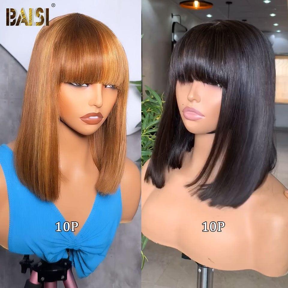 BAISI HAIR FR Compra 1 +1 Gratis= 99€ 13X4 lace frontal Liscio 12 Pollici e pixie Liscio o 2 Tagli Cinesi Nero Più Misto 130€ In 100% Capelli Umani