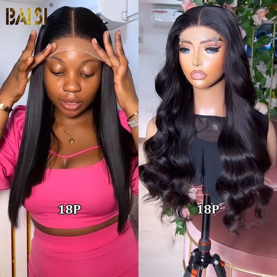 BAISI 2 Parrucche = 149€ 4x4 lace closure 18 Pollici o 2 Parrucche Closure di Lusso 255€ Realizzate con capelli double drawn in 100% veri capelli umani VIP100