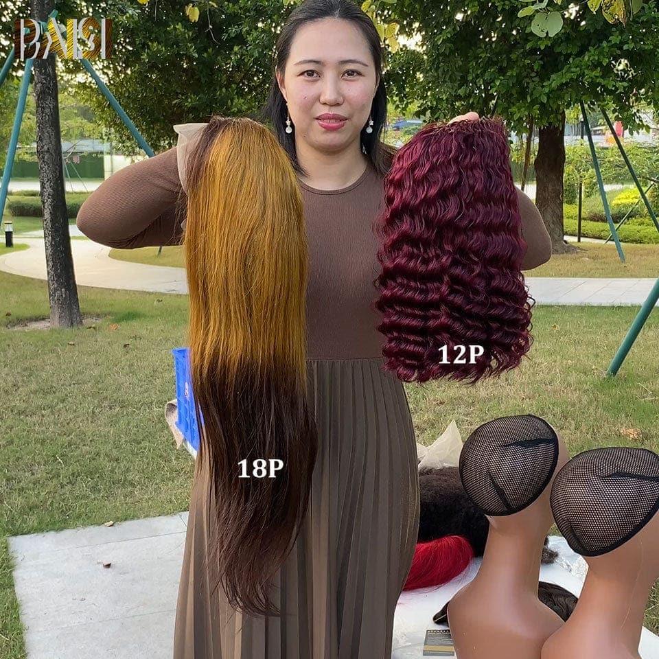 BAISI 2 Perucas = 55€ pixie sem cola Bordeaux e preto ou perucas frontais de 2 cores 246€ em 100% cabelo humano verdadeiro