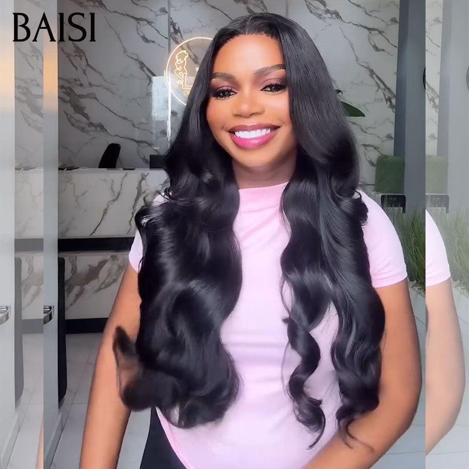 BAISI 2 perruques 299€ 13X4 lace deep wave 18 pouces et 4x4 lace body wave 18 pouces en 100% vrais cheveux humains