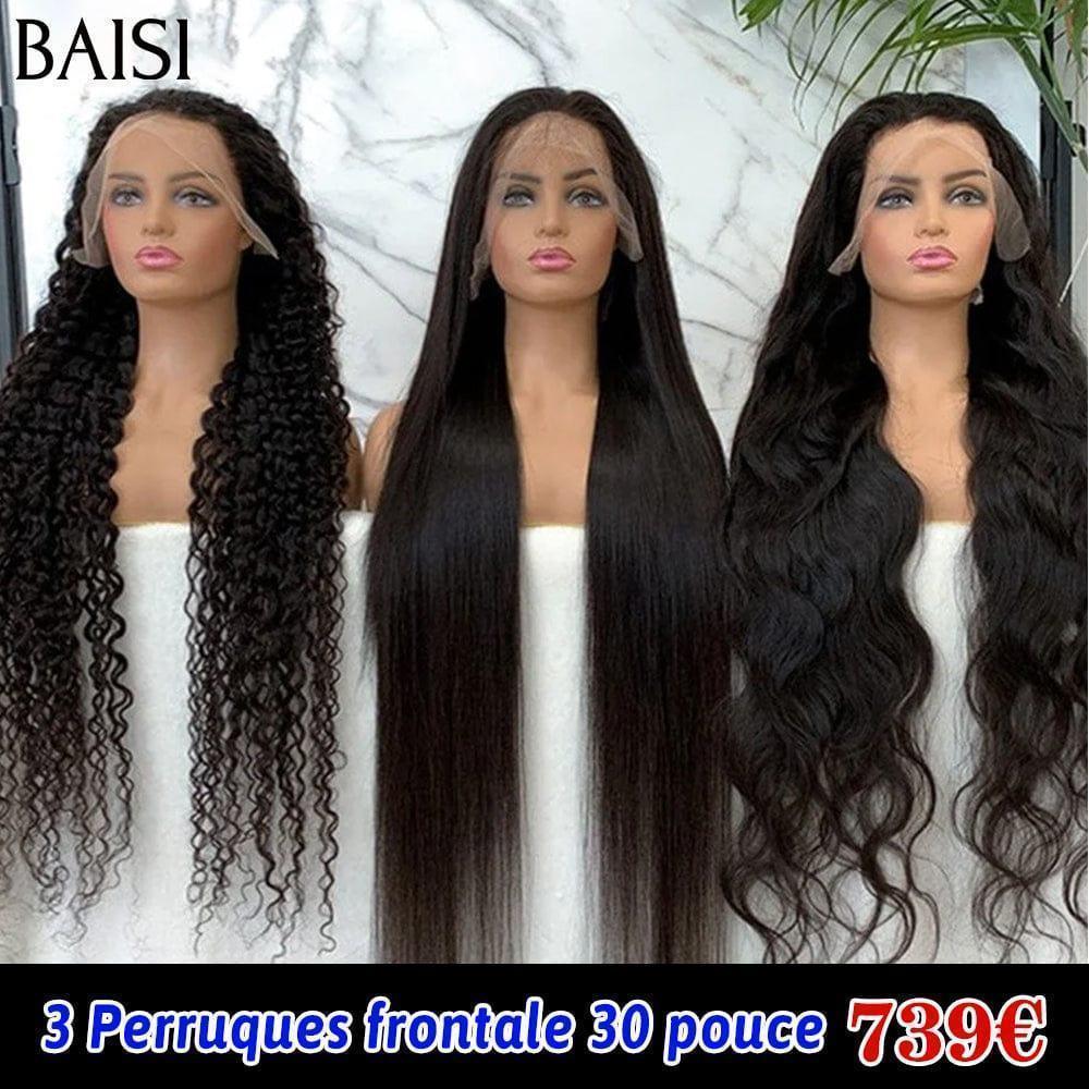 BAISI 13X4 lace frontal Lisse 32 pouces 250€ ou 3 perruques 30P Frontal en 100% cheveux humains à  moitié prix 739€ MP50