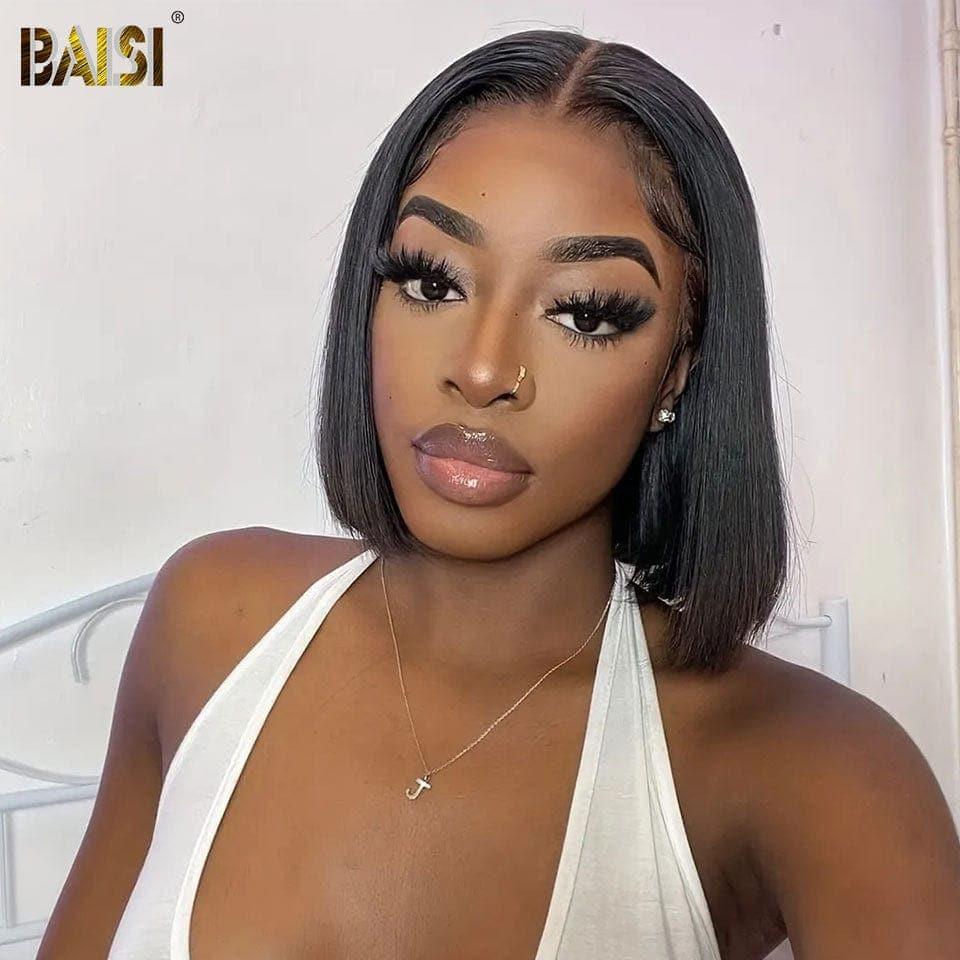 BAISI frontal em renda 13x4 liso 20 polegadas Raw Hair 120€ ou 2 perucas 314€ sem cola, fácil de usar e renda já cortada em 100% cabelo humano verdadeiro