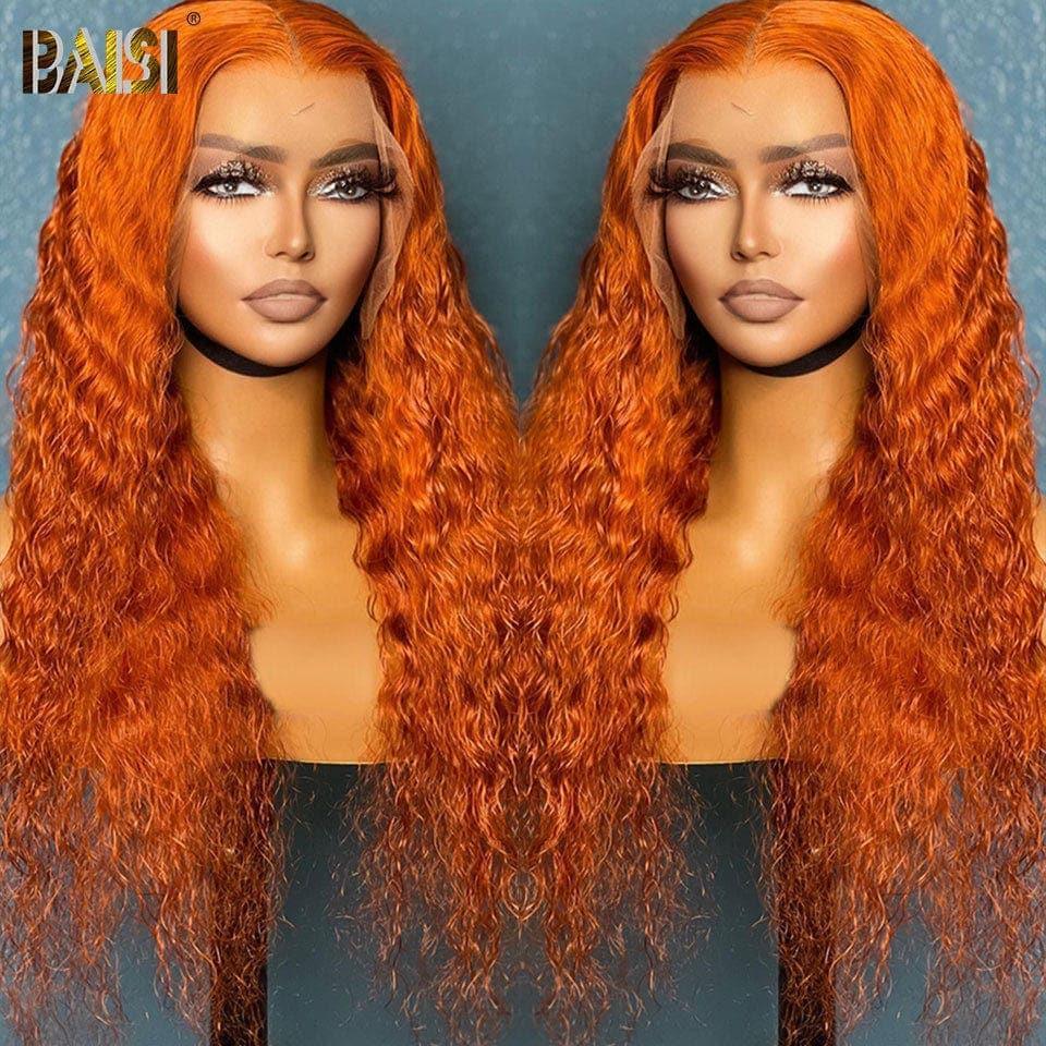 BAISI HAIR FR 2 parrucche all'ingrosso 139€ 4x4 chiusura in pizzo liscia BOB 10 pollici o lotto da 3 parrucche colore arancione 450€ in 100% capelli umani