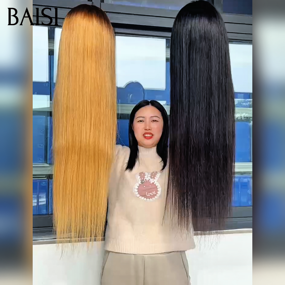 BAISI 2 Perruques Promo Dernier Jour 13x4 lace frontal Lisse et  30 pouce + 28 pouce  100% Cheveux Humains