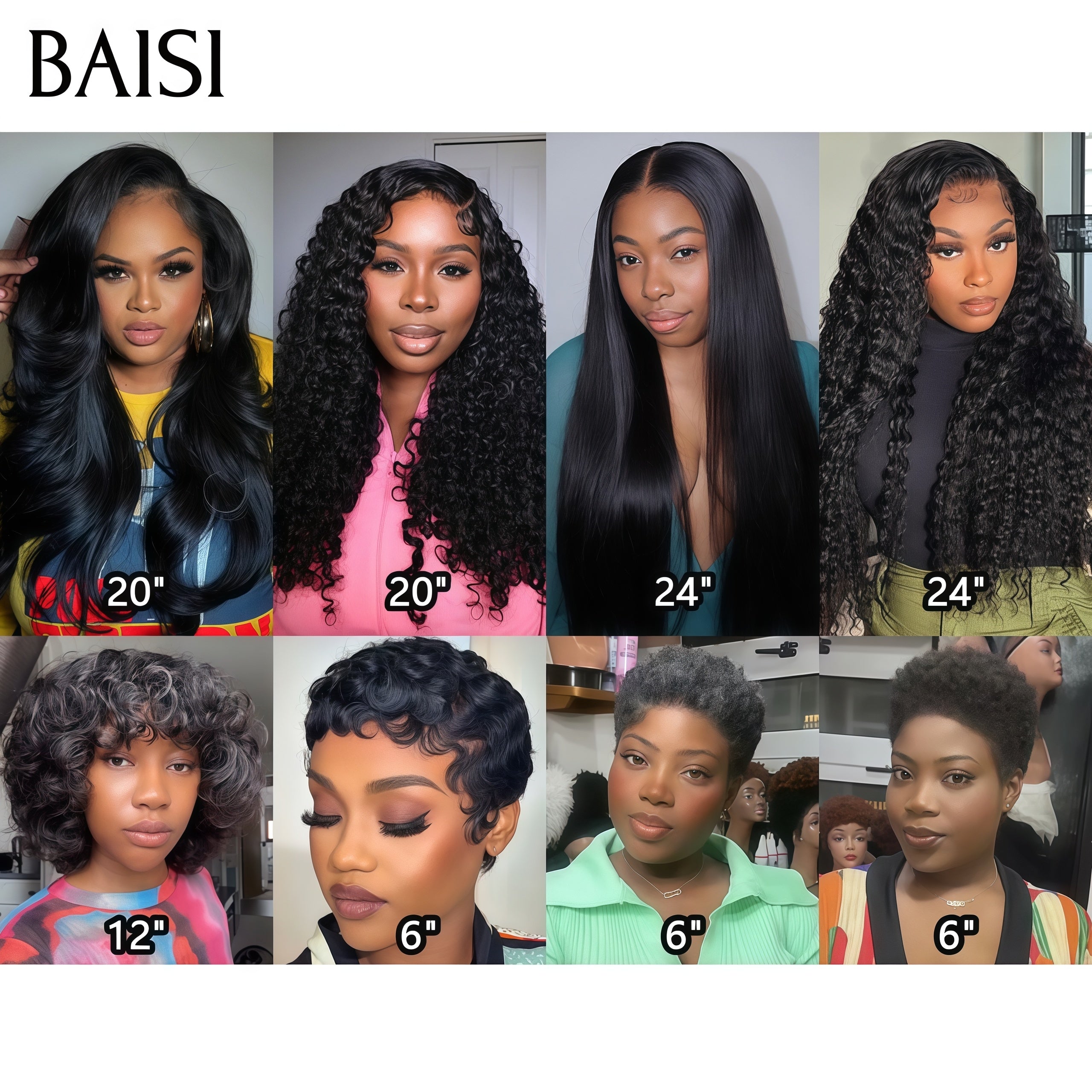 BAISI Pixie curl 58€ ou pixie Lisse et BOB bordeau ou curly wave et Body wave 100% vrais cheveux humains