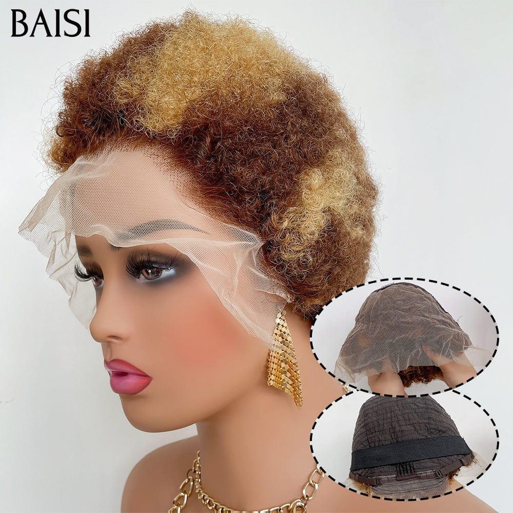 BAISI 13X4 afro riccio colore 4#27# -905 in 100% capelli umani veri D