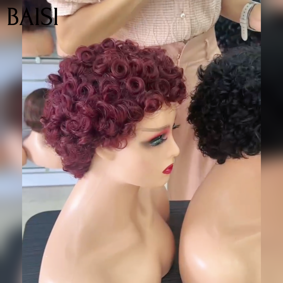BAISI PROMO Lot de 3 Perruques Pixie Courte 60€ Excellente Qualité 100% Identique en 100% Cheveux humains Livraison 48H Demain Fini