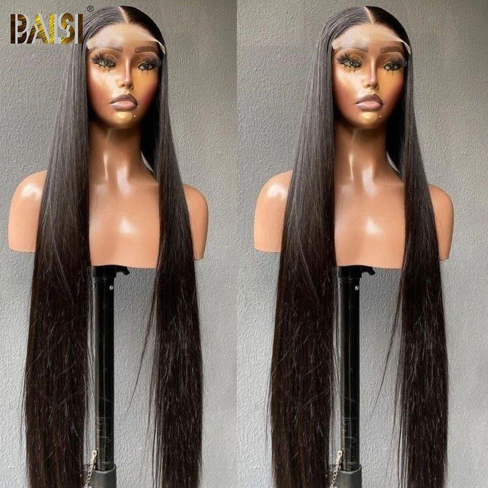 BAISI Lot De 8 Perruques Hyper Longue Lisse Avant 1300€ , Aujourd'hui 880€ En 100% Cheveux Humains 12A