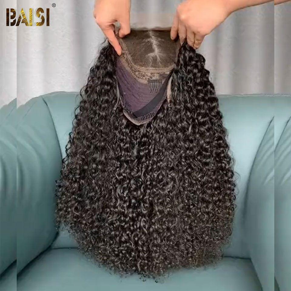 BAISI PROMO DE BLACK FRIDAY 4x4 Closure Peruca em cabelo humano para mulheres negras
