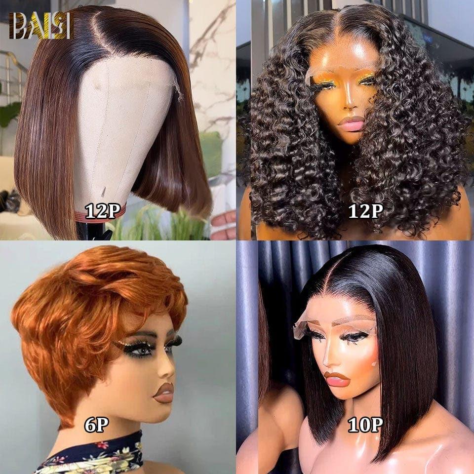 BAISI HAIR FR 4X4 fecho em renda 8 pouces bob liso 69€ ou 4 perucas a preço de fábrica super acessível 200€