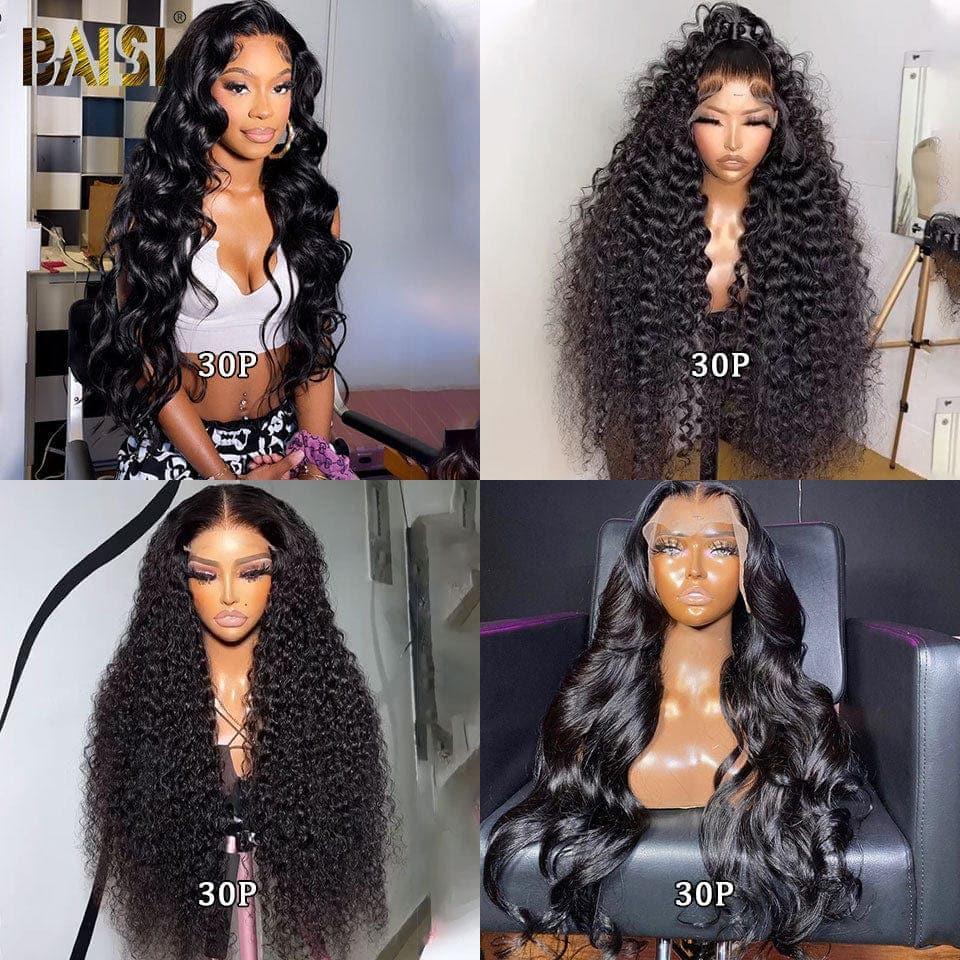 BAISI 13X4 lace frontal deep wave 28 pouce + 1 Peigne Electrique gratuite = 199€ ou 4 Perruques 30 pouces  915€