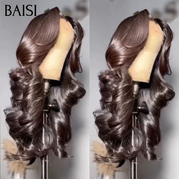 Promotion de réduction de prix 13X4 HD lace frontal Perruque 18 pouce 99€ pour revendre Body wave en NOIR  Invisible HD lace 100% Raw Hair en 100% vrais cheveux humains