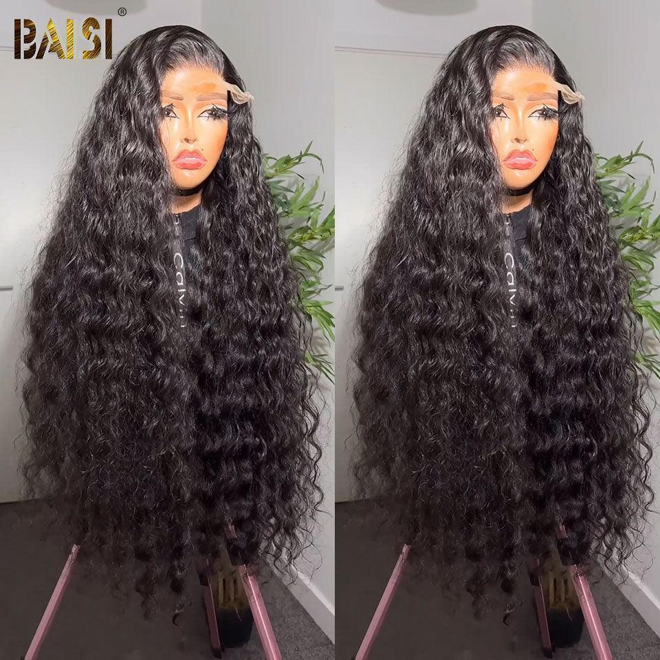 BAISI Partie Long 5*5 Closure Perruque 200% densité En 100% Cheveux Humains