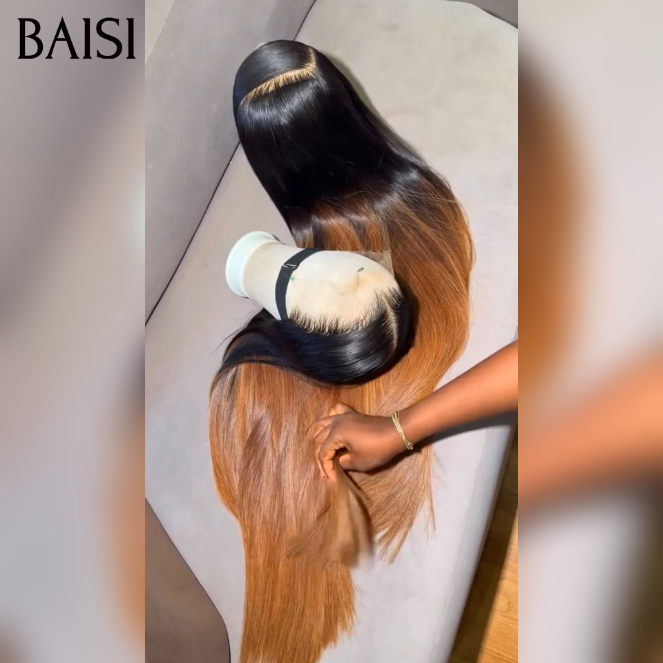 BAISI 13X4 lace frontale  Perruque Lisse 119€ 4T30# ou Vietnam hair luxe 2x6 lace 209€ en 100% Cheveux Humains