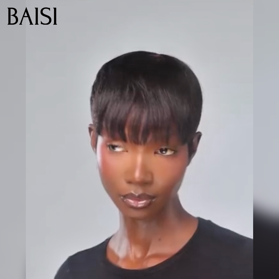 BAISI 13X4 afro riccio colore 4#27# -905 in 100% capelli umani veri D