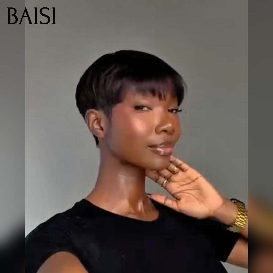 BAISI 13X4 afro riccio colore 4#27# -905 in 100% capelli umani veri D