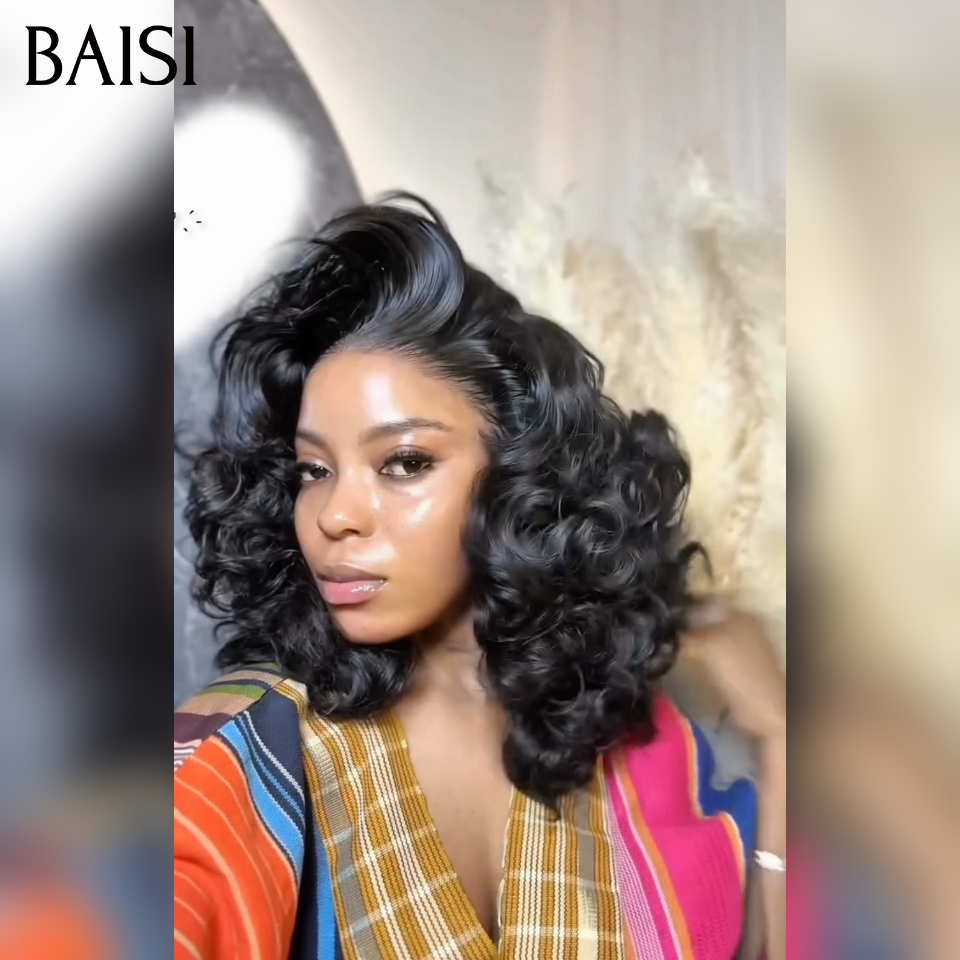 Grande Promo 5x5 lace Perruque egg wave Sans Colle Lace déjà coupée 10 pouce 76€ en couleur NOIR ou 13X4 lace HD lace 300% densité 18 pouce 199€ en 100% Cheveux Humains