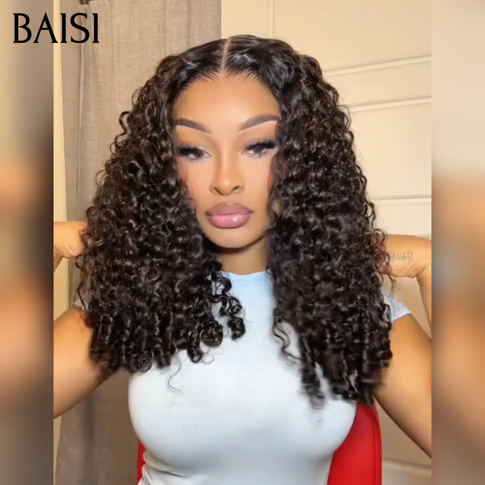 BAISI Arrivage Bcp de volume 13x4 lace perruque 16 pouce Spring Curl 250% densité 159€en 100% cheveux humains en cheveux indians brésiliens de bonne qualité BS65