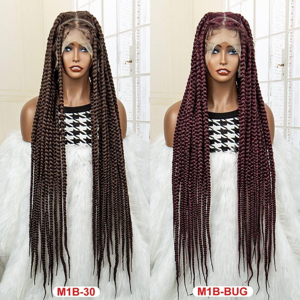 BAISI Large full lace braid many different colors synthetic hair