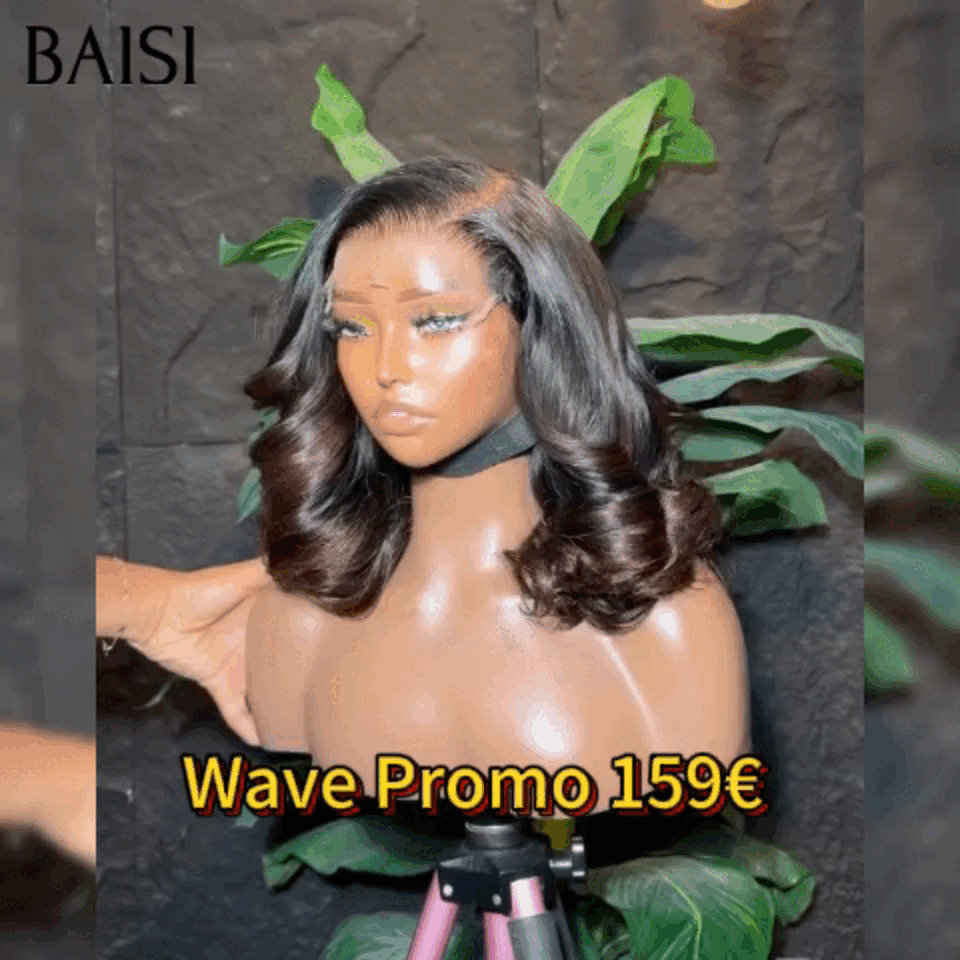 BAISI  perruque 4X4 lace 159€ moitié prix En Couleur marron 1BT4# coupe personnalisée  voluminieux  250% densité plus de 20 ans d' utilisations MP50