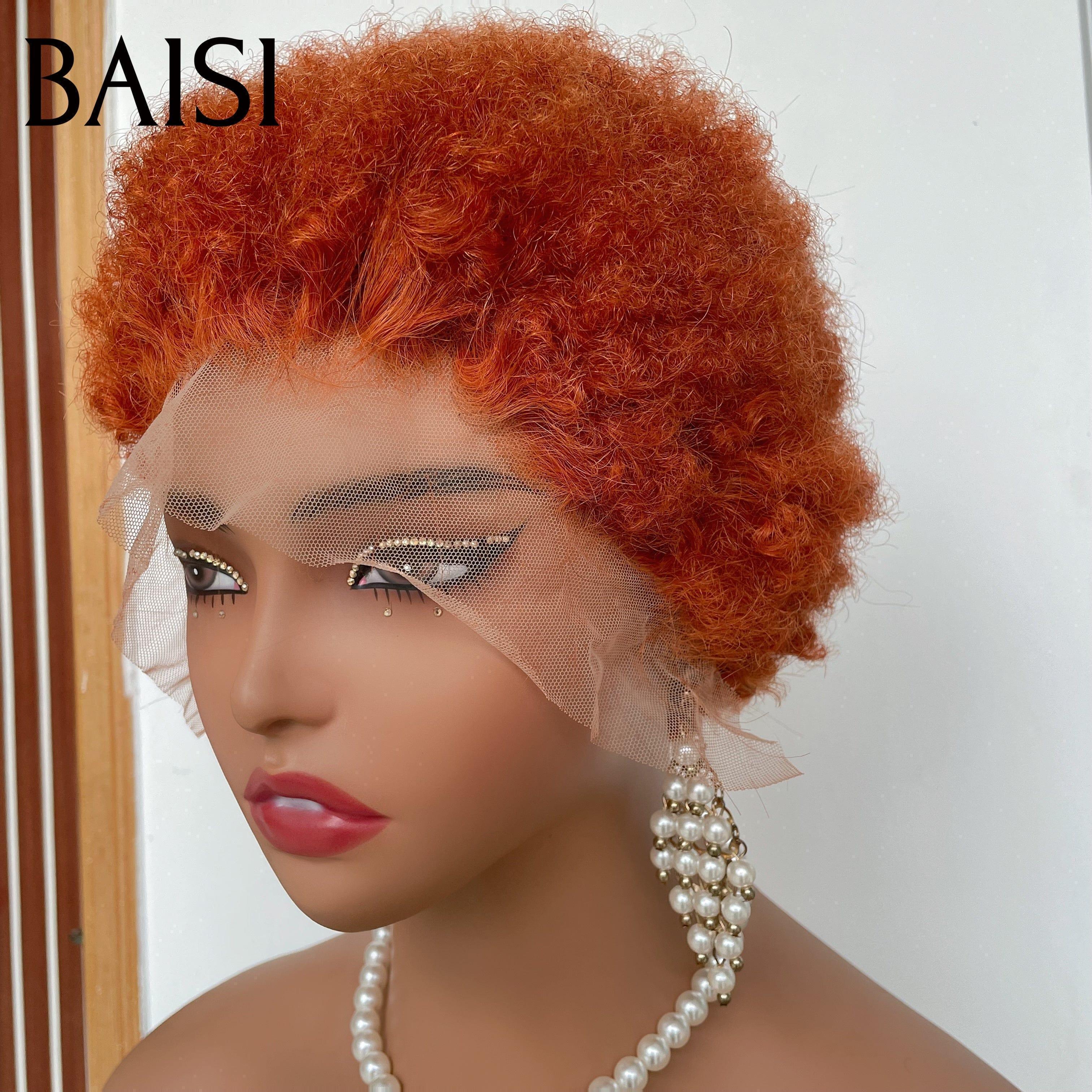 BAISI 13X4 lace frontal pixie curly NOIR 52€ ou Coupe Courte pixie 350# -905