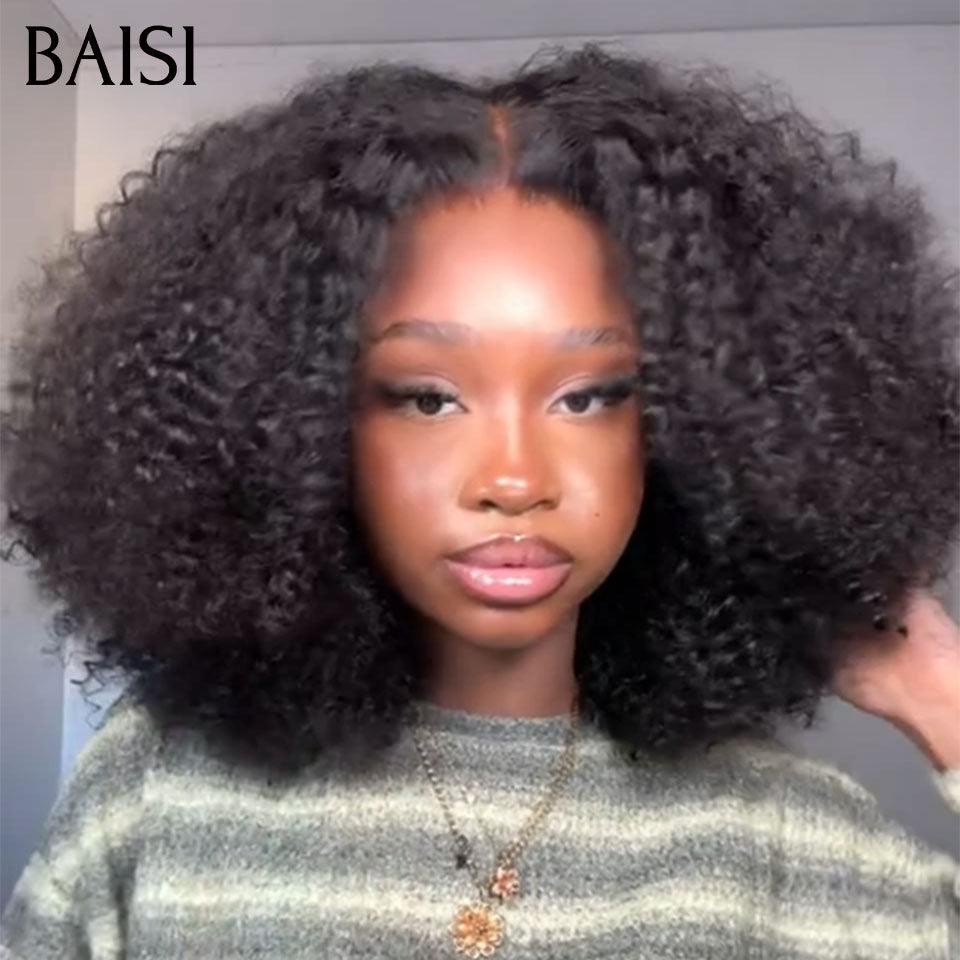 BAISI Parrucca frontale 13x4 Bob riccio in 100% veri capelli umani 8 pollici 99€ o 148€ 13X4 pizzo 16 pollici 300% alta densità personalizzata
