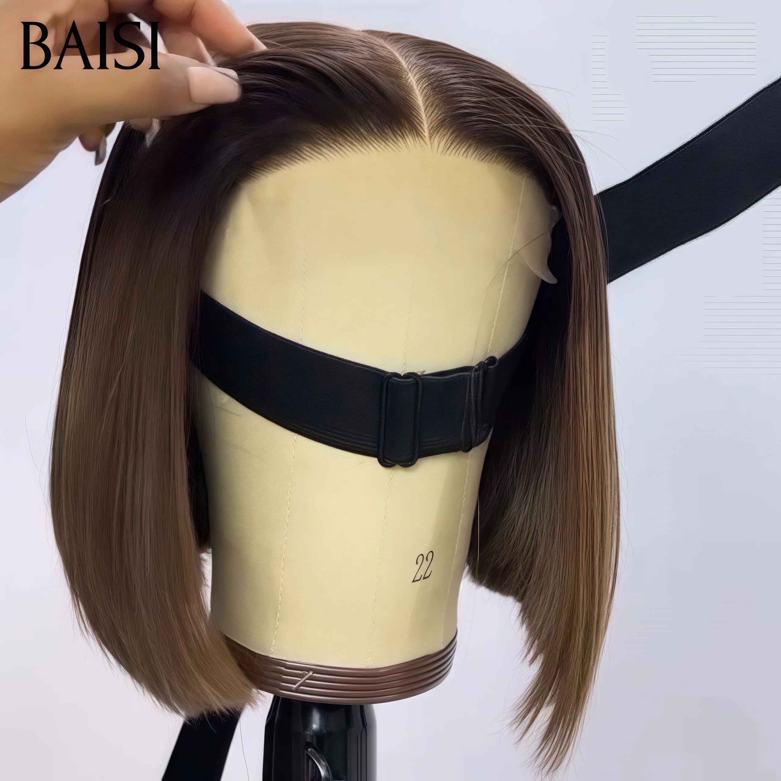BAISI Achetez 2 perruques minimum au prix d'usine fournisseur perruque 13X4 lisse bob 8 pouces mixte Coupe Pixie Lisse 2 Couleurs personnalisées 1B4#30# Mixte ou Marron 1B4#  100% Vrais Cheveux Humains  (Pas Besoins De Code)