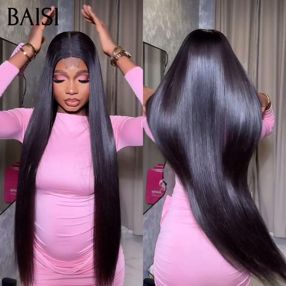 BAISI  3 Perruques 659€ pour revendre Lisse 26 pouces en couleur NOIR et 13X4 Lisse blonde 4#/613# 20 Pouces et 13X4 curly wave 20 pouces 300% densité en 100% vrais cheveux humains