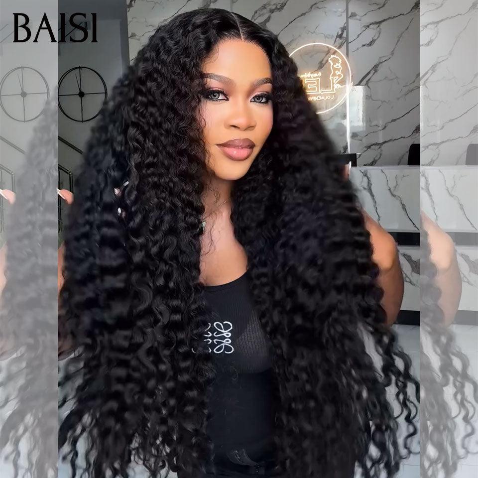 BAISI HAIR FR 13x6 Lace Frontal Perruque Deep Wave en 100% Raw Hair