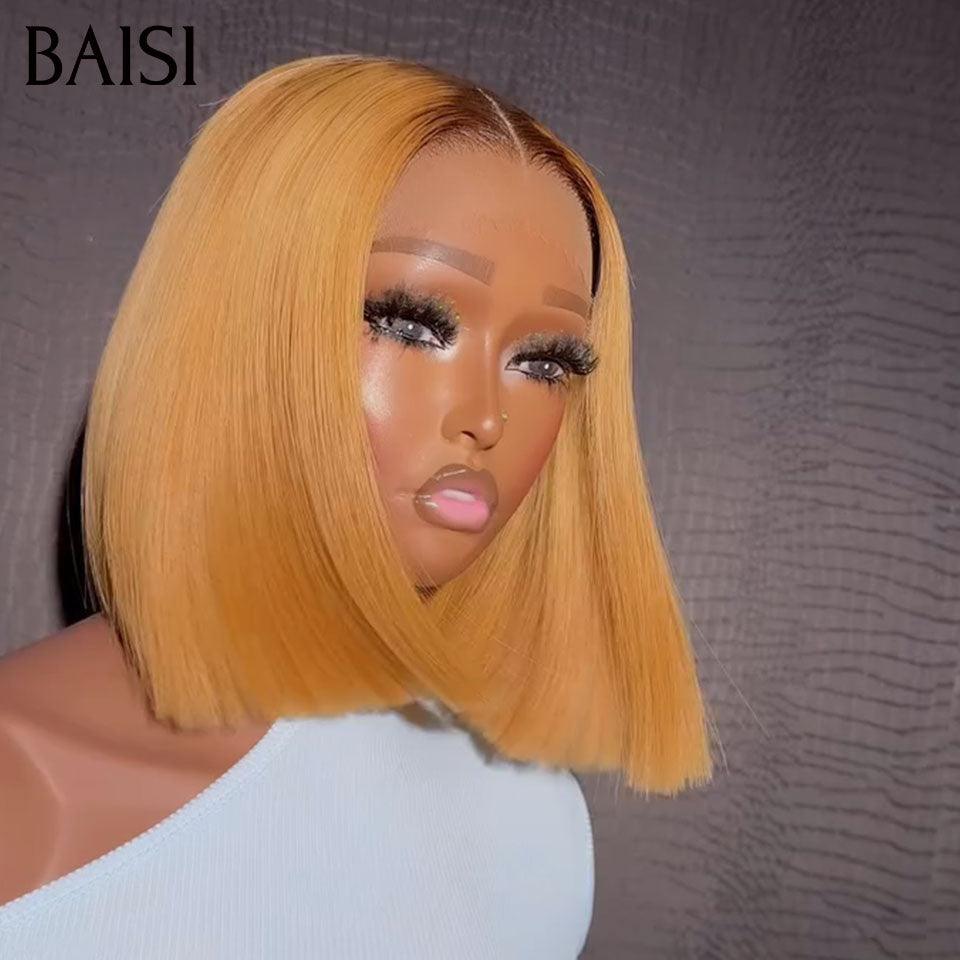 BAISI 4 Perruques 239€ 13X4 pixie 99J# et 2x6 Lisse 8 Pouces et sans Colle afro curly ou pixie curly wave sans lace sans colle  Noir 58€ en 100% Cheveux Humains