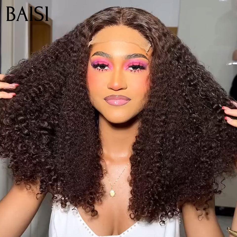 BAISI  4 Perruques pour revendre 498€ curly wave 18 pouces en couleur NOIR et Marron et lisse 10 Pouces NOIR et lisse 8 pouces rose en 100% vrais cheveux humains