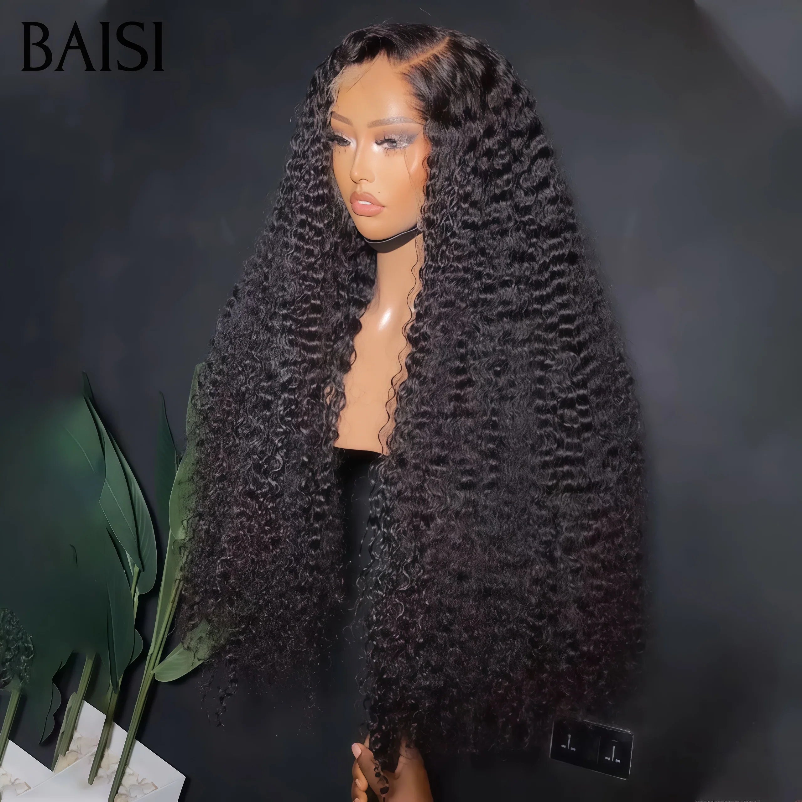 BAISI Achetez 2 perruques minimum au prix d'usine fournisseur 13X4 lace frontal curl wave 28 Pouces 179€ ou en France TVA 0€ 48H arrivé T part lace perruque afro curl en 100% vrais cheveux humains (Pas Besoin De Code)
