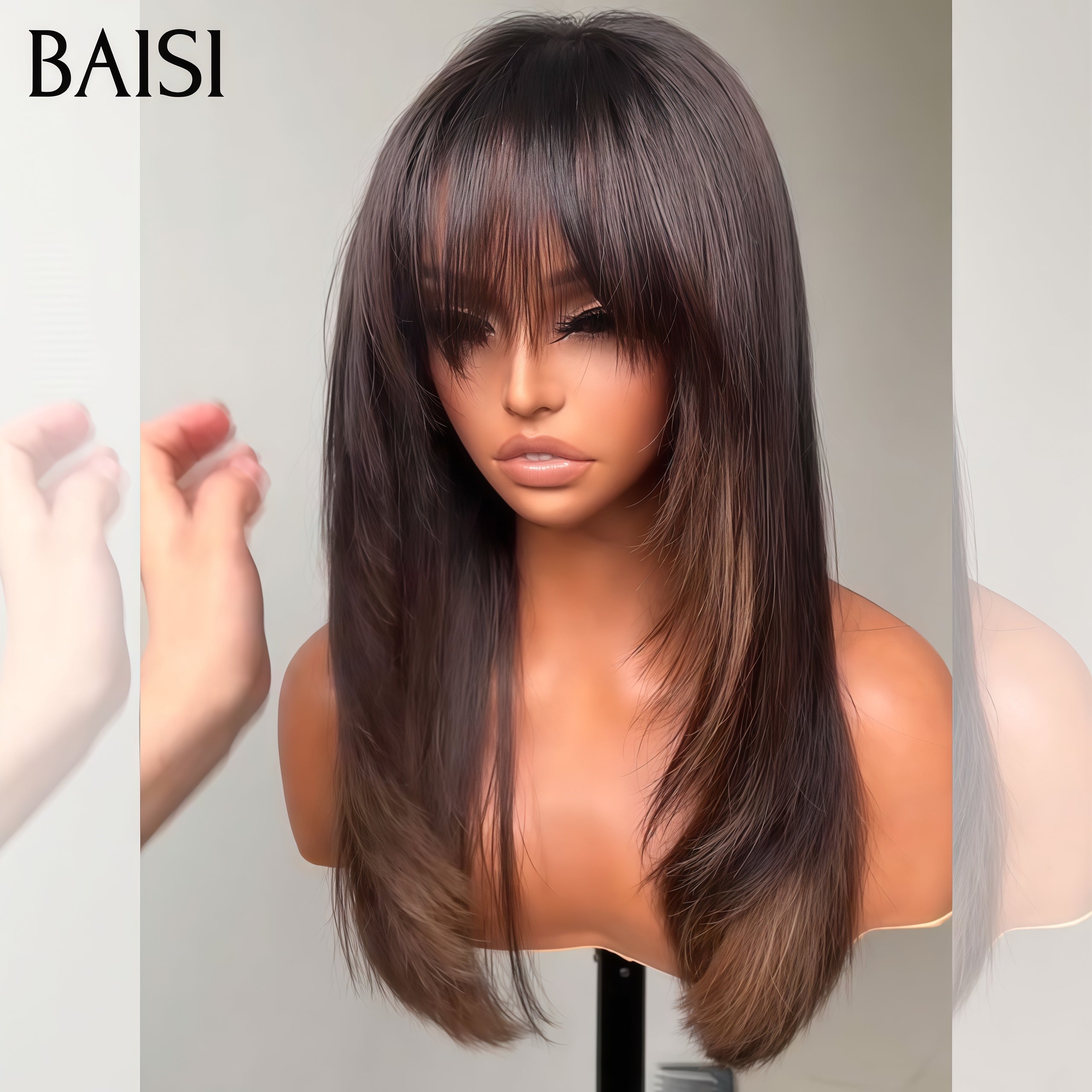 BAISI vendita lampo 2 parrucche in 100% capelli veri umani 188 euro (nessun codice necessario)