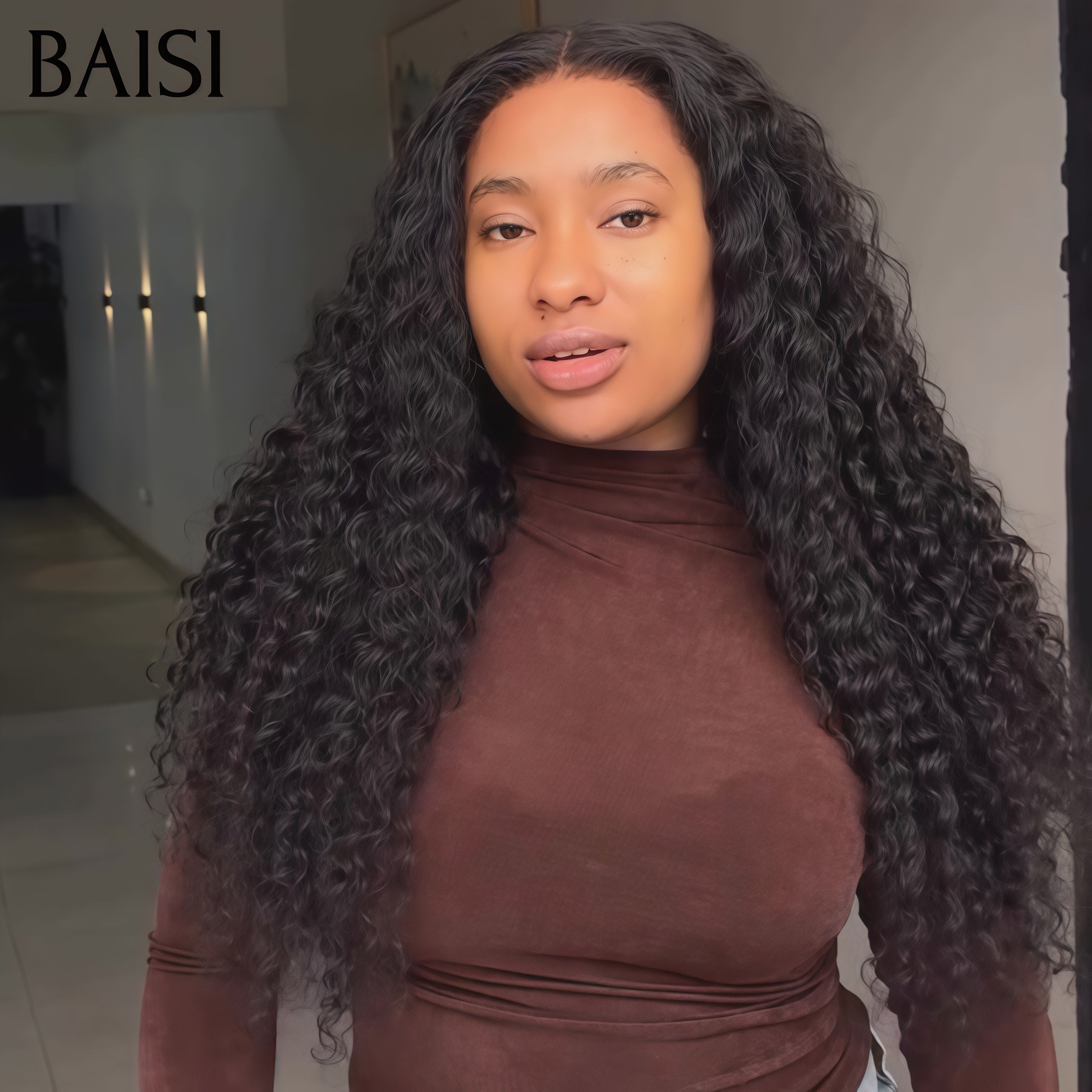 BAISI Vente en gros 1 perruque 129€ Lot De 12 Perruques Longue 24 pouces promo En 100% Cheveux Humains 12A FR38