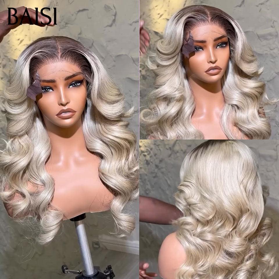 BAISI 13X4 Parrucca Frontale Body Wave in Biondo 613# o 4#613# in 100% Capelli Umani Veri