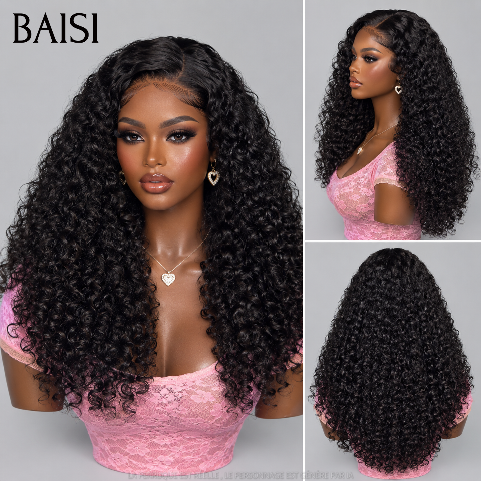BAISI Acquista almeno 2 parrucche al prezzo di fabbrica fornitore 13X4 frontale parrucca troppo lunga riccia in 100% capelli umani